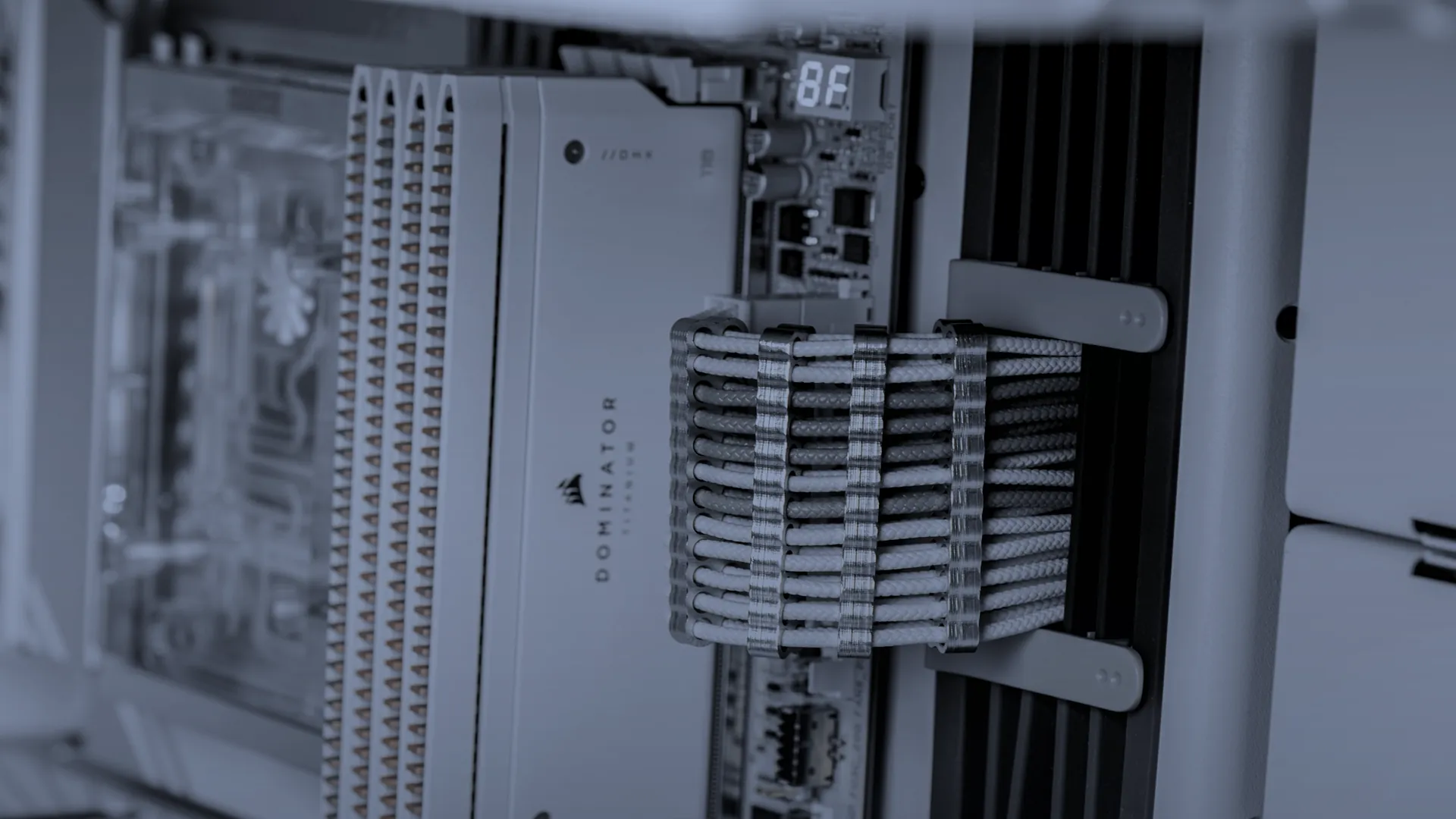 Dense information compressed into a small, structured, luminous computational core.
